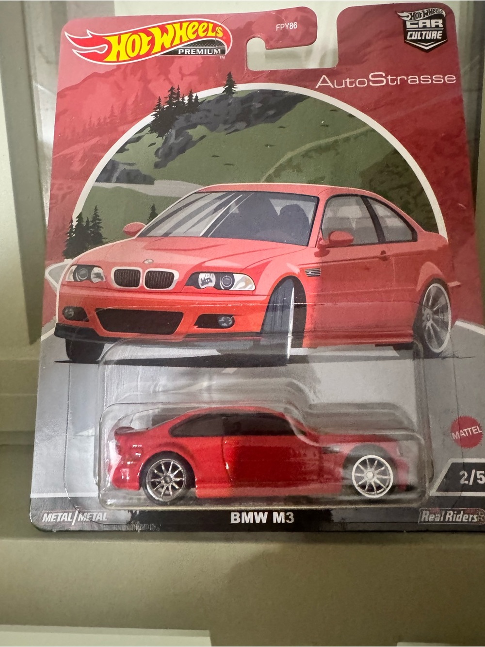 Hot Wheels BMW M3 Red Die-Cast Toy Car - Premium Collectible